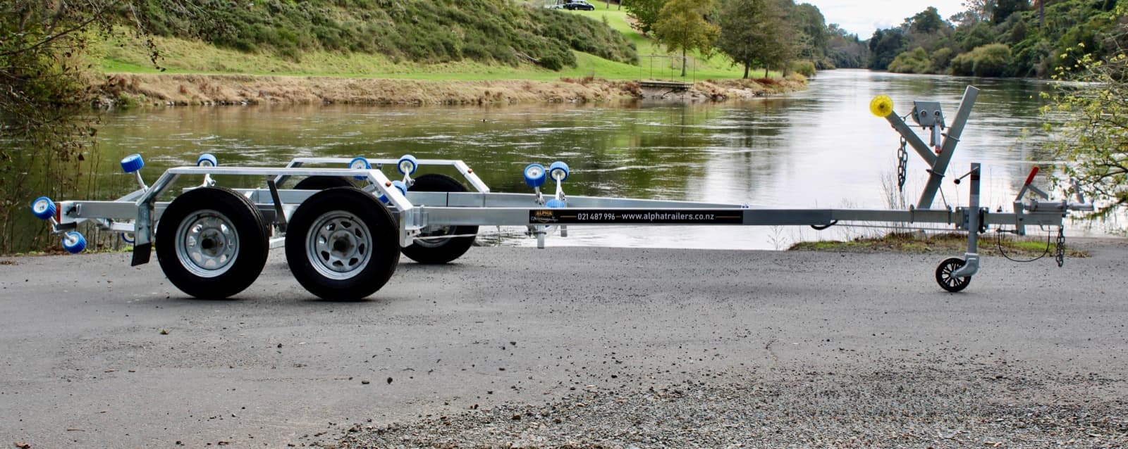 AT 550 Tandem galvanised boat trailer NZ