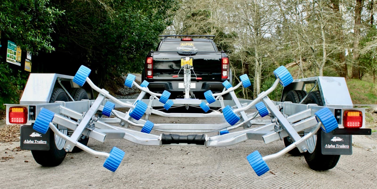 Tandem 600 galvanised boat trailer NZ